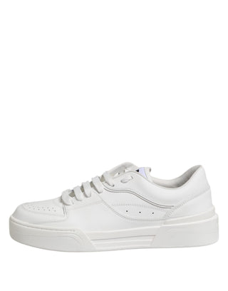 Weiße Miami Leder-Low-Top-Sneaker
