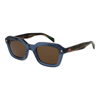 Blaue Azetat-Sonnenbrille