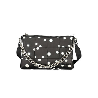 Damenhandtasche aus schwarzem Polyurethan