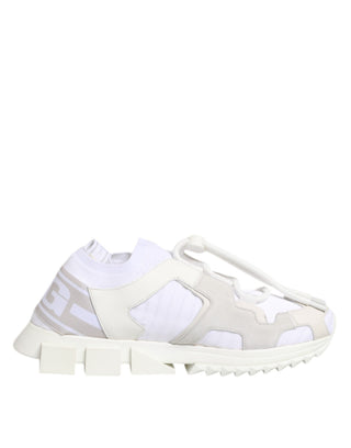 White Sorrento Low Top Lace Up Sneakers Shoes