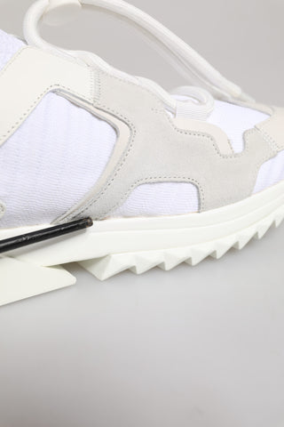 White Sorrento Low Top Lace Up Sneakers Shoes