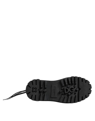 Zapatillas negras bajas con cordones para trekking