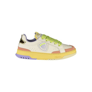 Weiße Polyurethan Damen Sneaker