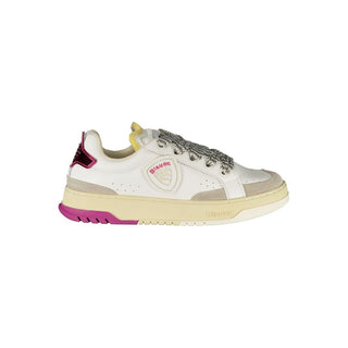 Weiße Polyurethan Damen Sneaker