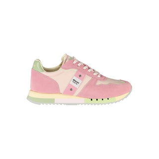 Rosa Polyurethan Damen-Sneaker