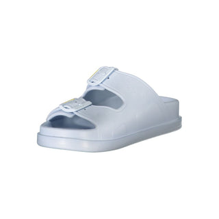 Pantufla para mujer de poliuretano azul celeste