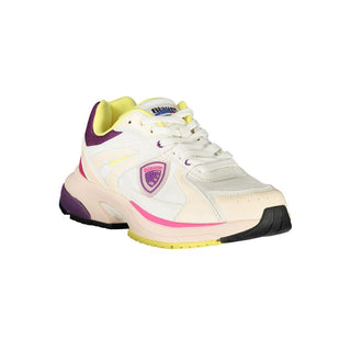 Zapatilla deportiva blanca de poliuretano para mujer