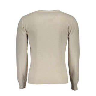 Beiger Wollpullover für Herren