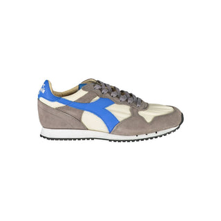 Zapatillas de mujer de cuero gris