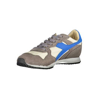 Graue Leder-Sneaker für Damen