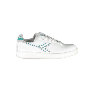 Zapatillas de cuero blancas para mujer