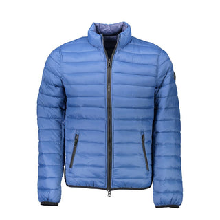 Blaue Nylon-Herrenjacke