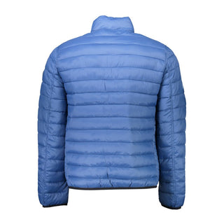 Blaue Nylon-Herrenjacke