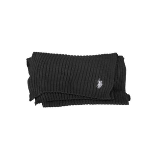 Black Wool Men's Scarf