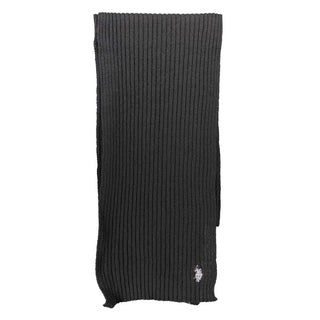Black Wool Men's Scarf