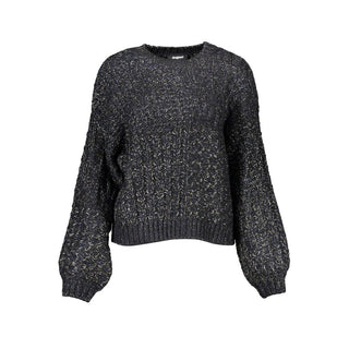 Schwarzer Acryl-Damenpullover