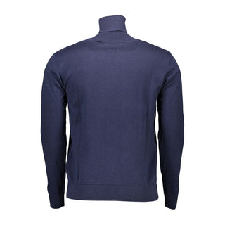 Blue Cotton Men's Sweater