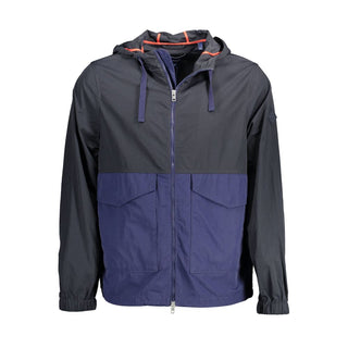 Chaqueta de poliamida azul para hombre