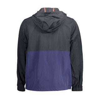 Chaqueta de poliamida azul para hombre