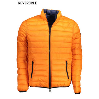 Chaqueta de nailon naranja para hombre