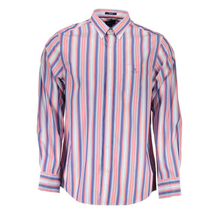 Camisa de algodón rosa para hombre