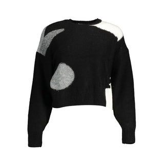 Schwarzer Acryl-Damenpullover