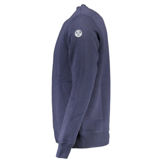 Blaues Baumwoll-Herren-Sweatshirt