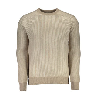 Suéter beige de lana para hombre