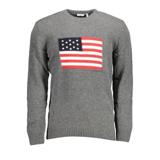 Gray Wool Men's Sweater