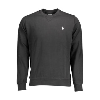 Schwarzes Baumwoll-Sweatshirt für Herren