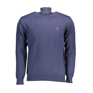 Blue Cotton Men's Sweater