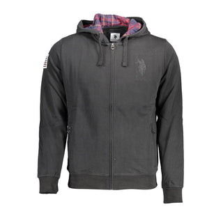 Schwarzes Baumwoll-Sweatshirt für Herren