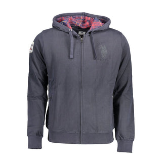 Blaues Baumwoll-Sweatshirt für Herren