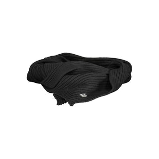 Black Wool Men's Scarf