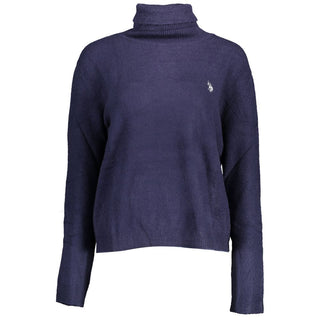 Blauer Acryl-Damenpullover