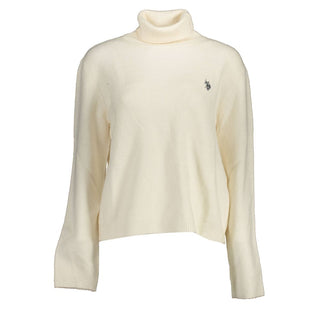 White Acrylic Women's Sweater