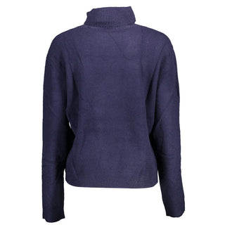 Blauer Acryl-Damenpullover