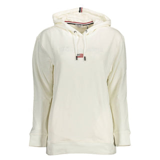 Weißes Baumwoll-Sweatshirt für Damen