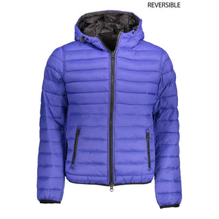 Chaqueta de nylon azul para hombre