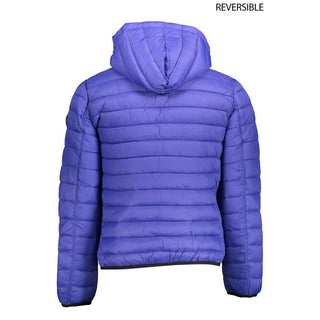 Chaqueta de nylon azul para hombre