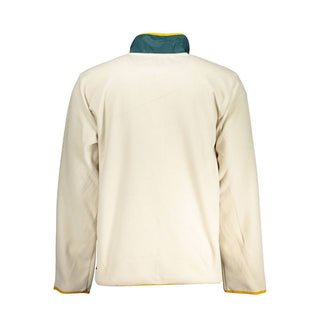 Beige Polyester Men Sweatshirt