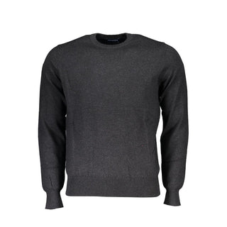 Grauer Polyamid Herrenpullover