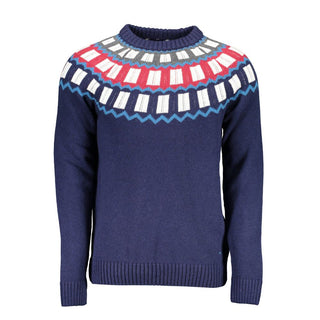 Suéter azul de lana para hombre