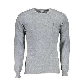 Grauer Wollpullover für Herren