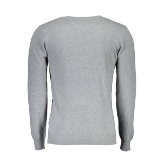Grauer Wollpullover für Herren