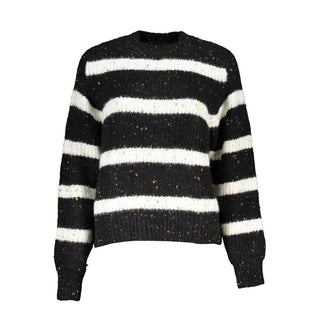 Schwarzer Acryl Damen Rollkragenpullover