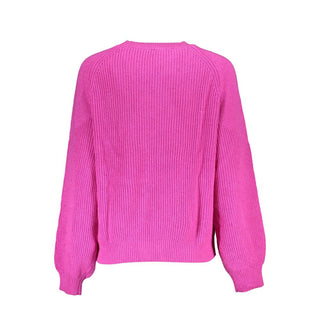 Rosa Polyester-Damenpullover