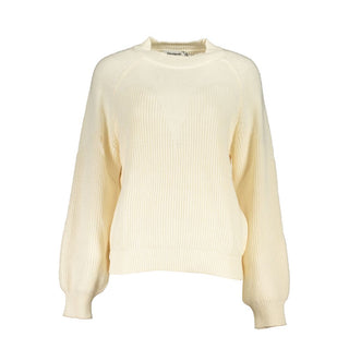 Weißer Damenpullover aus Polyester