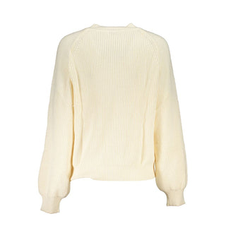 Weißer Damenpullover aus Polyester