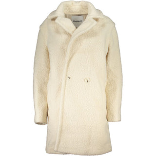 Chaqueta para mujer de poliéster blanco